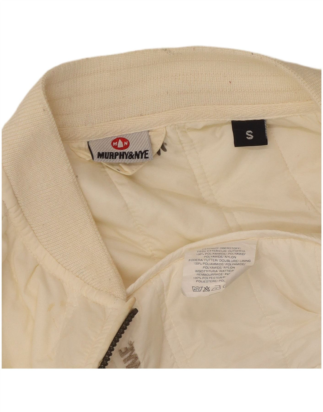 Murphy & Nye Chaleco acolchado para mujer UK 10 Small Off White Poliamida