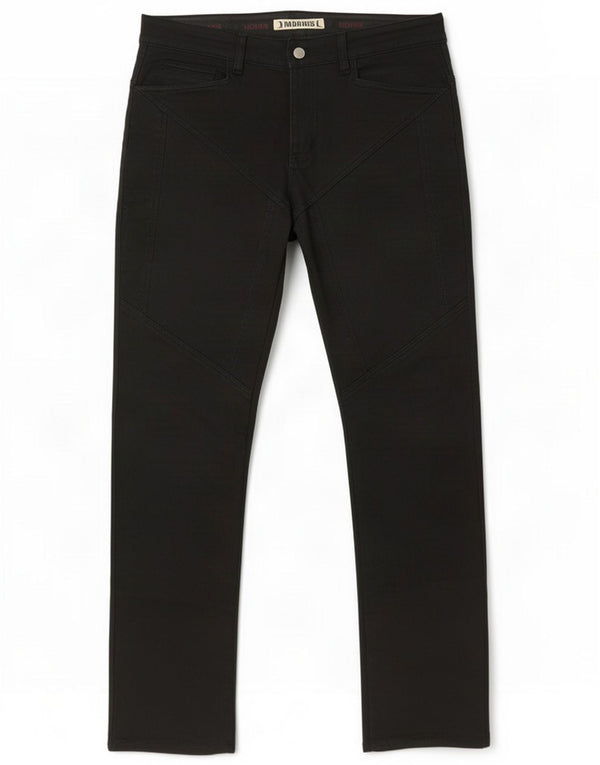 Pantalones casuales rectos para hombre Morris IT 48 Medium W34 L31 Algodón negro