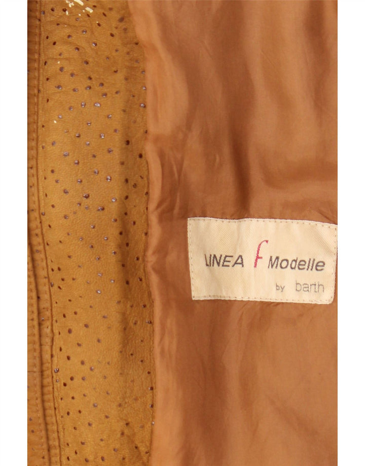 Abrigo de ante para mujer Barth UK 46 Cuero marrón grande