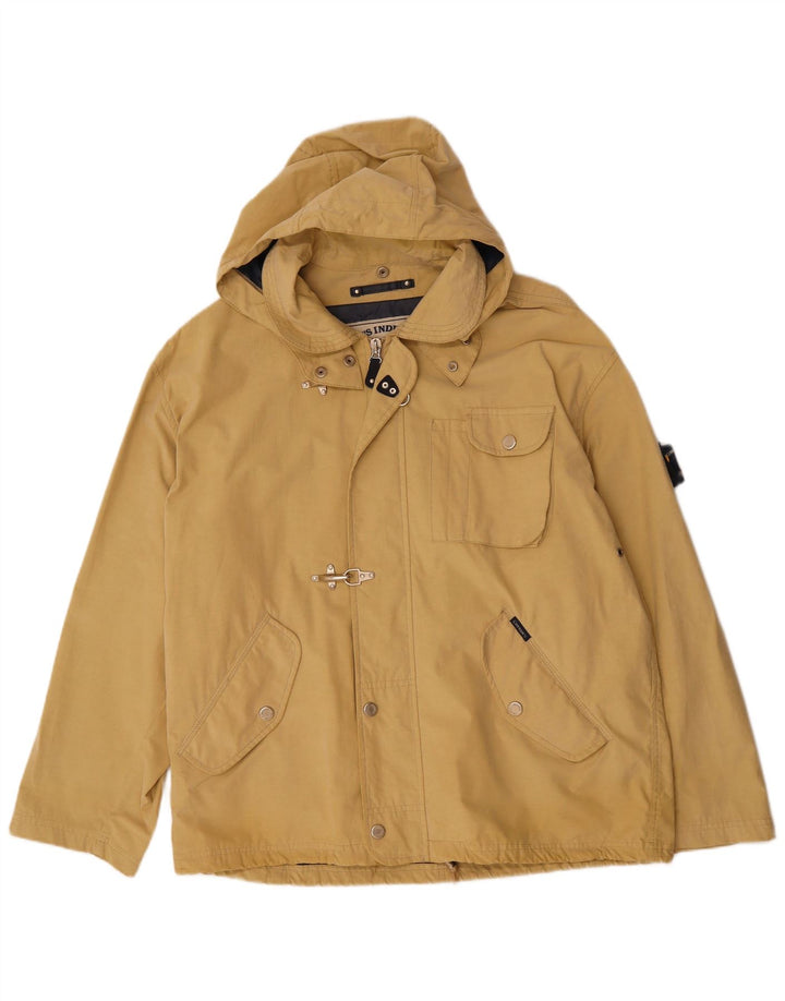 COTTON'S INDUSTRIES Chaqueta utilitaria con capucha para hombre UK 42 XL Beige