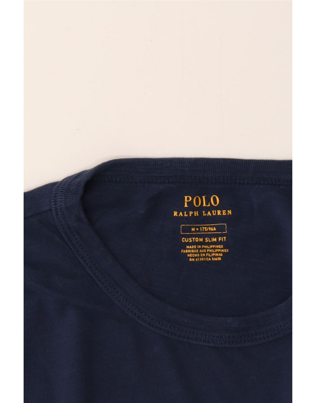 Polo Ralph Lauren - Camiseta con gráfico ajustado personalizado para hombre, color azul marino mediano