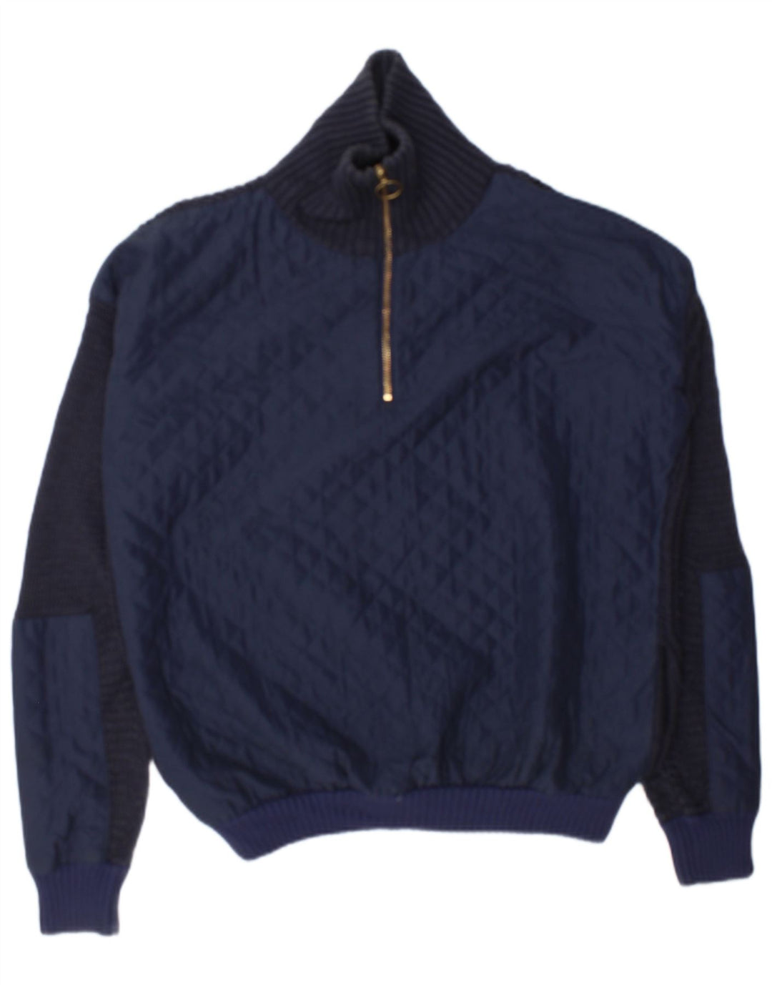 Topshop Jersey extragrande con cuello y cremallera para mujer UK 12 Medium Azul marino
