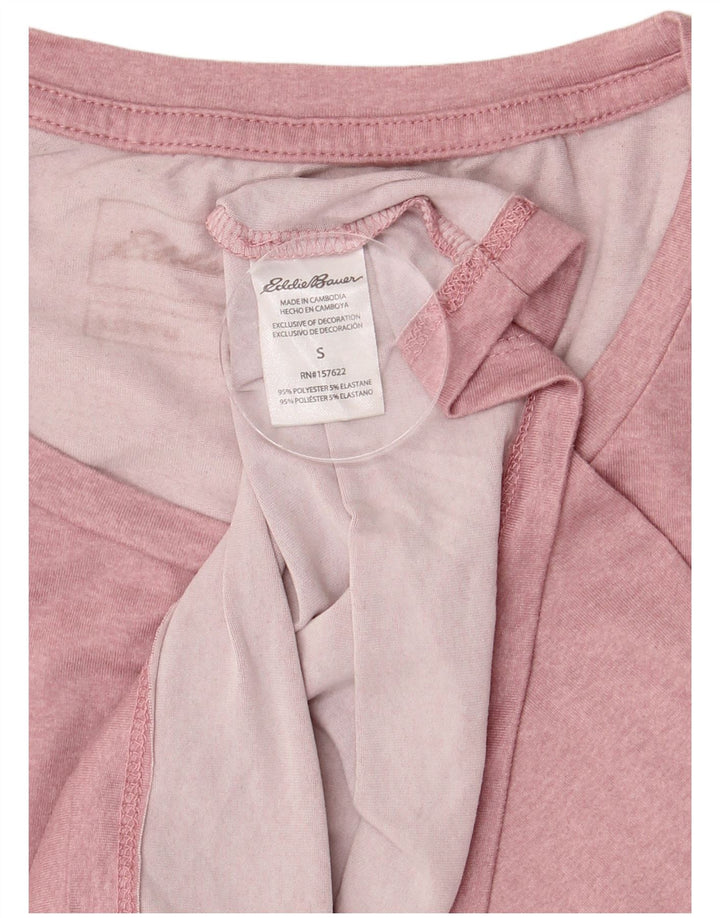 EDDIE BAUER Camiseta para mujer Top UK 10 Small Pink Poliéster