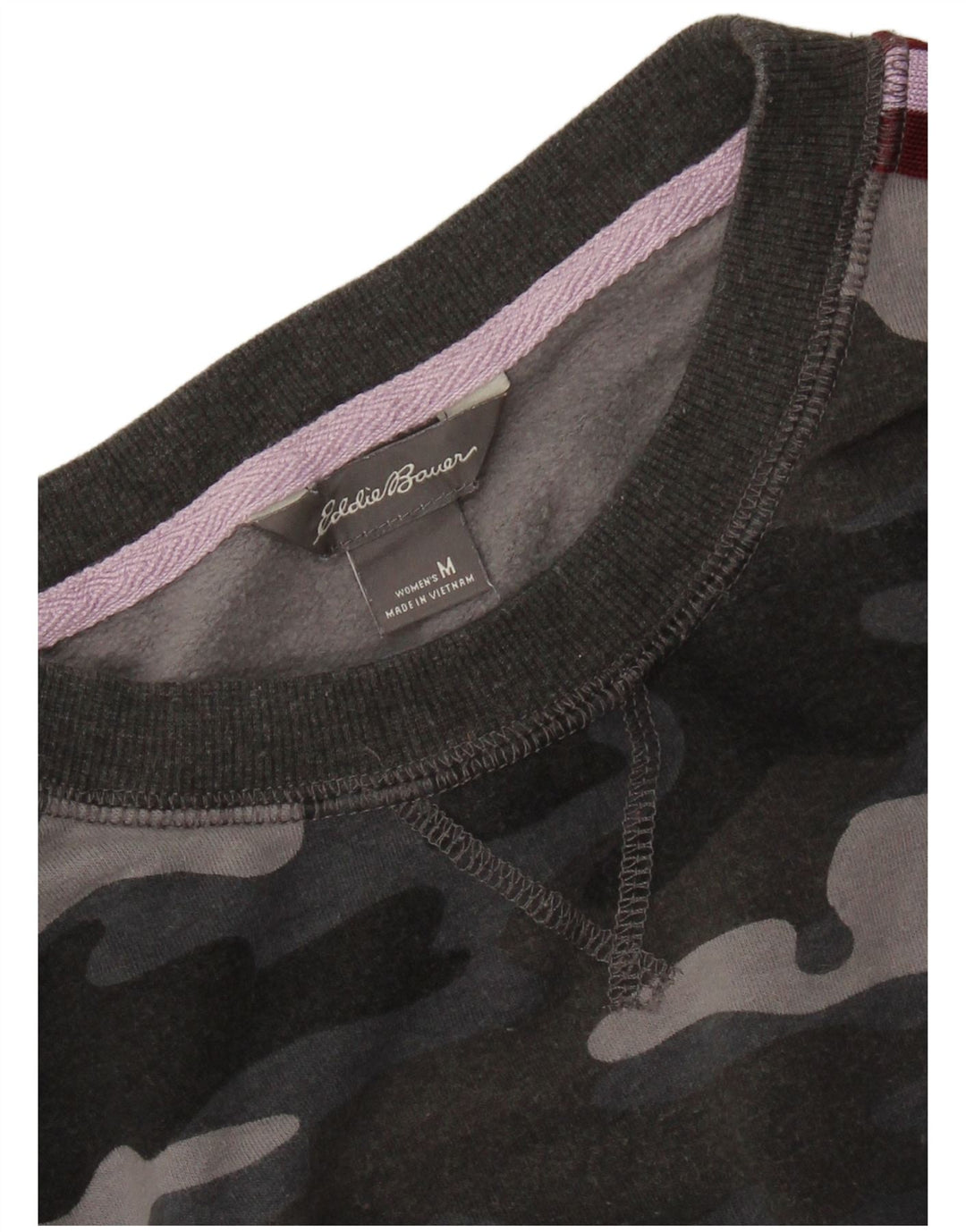 EDDIE BAUER Sudadera para mujer Jumper UK 14 Camuflaje gris medio