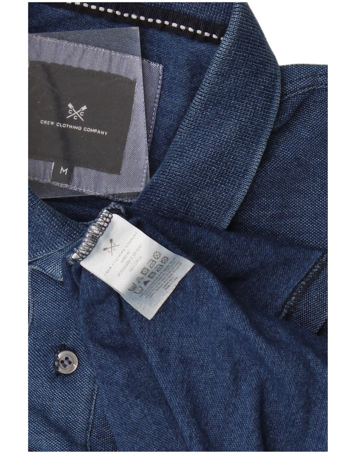 Crew Clothing Polo para hombre Algodón azul marino mediano
