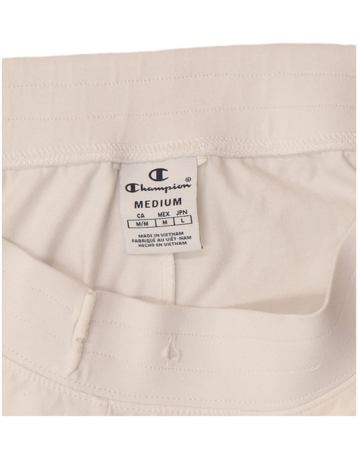 Champion Pantalones Cortos Deportivos Gráficos para Mujer UK 12 Medium White
