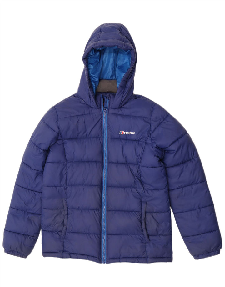 Berghaus Chaqueta acolchada con capucha para niño 14-15 años Poliamida azul