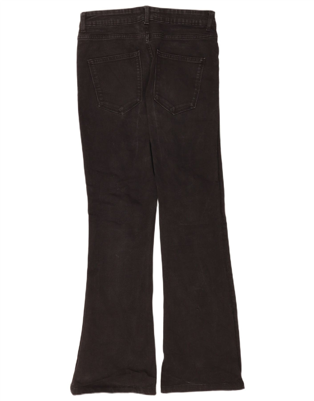 Jeans acampanados para mujer Zara EU 40 Talle Medio W30 L30 Negro Algodón