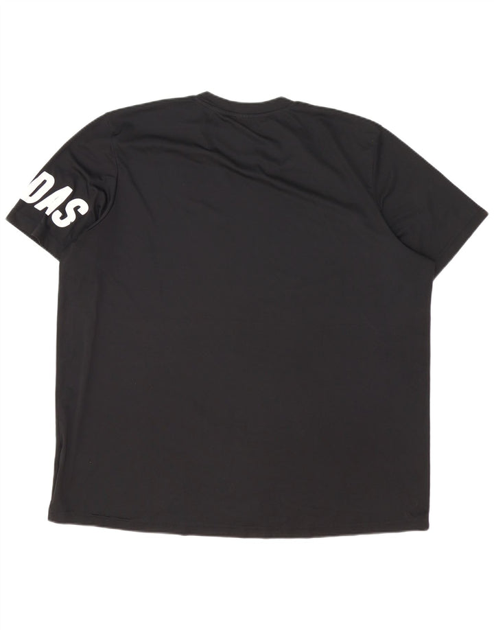 Adidas Camiseta gráfica para hombre Top 2XL Poliéster negro