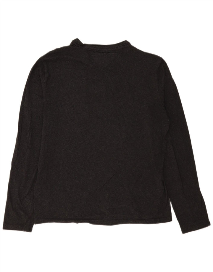 Camiseta Tommy Hilfiger Hombre Manga Larga Algodón Gris Medio
