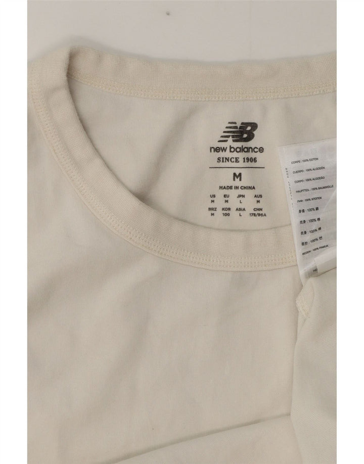 Camiseta New Balance Hombre Top Medium Blanco Algodón