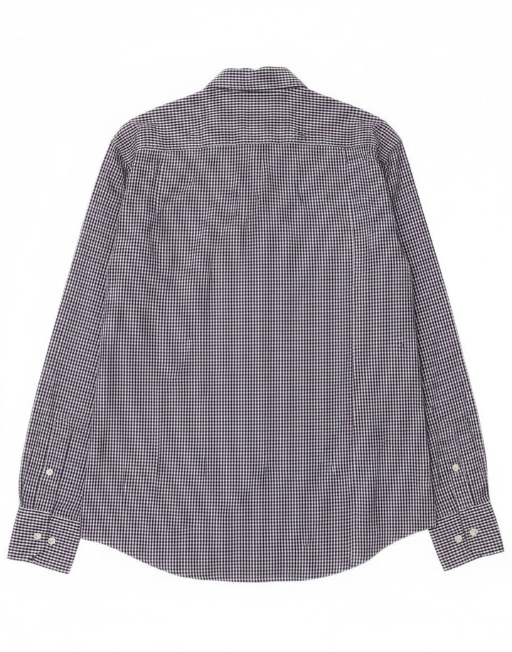 Camisa Kappa Hombre Algodón Vichy Azul Medio