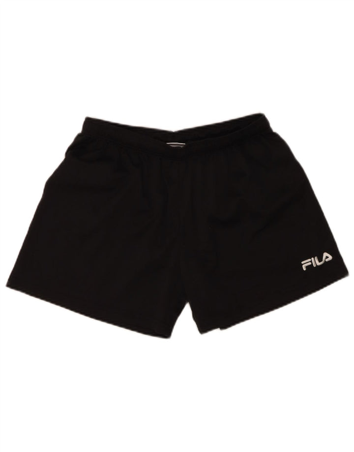 FILA Womens Sport Shorts UK 8 Small Black