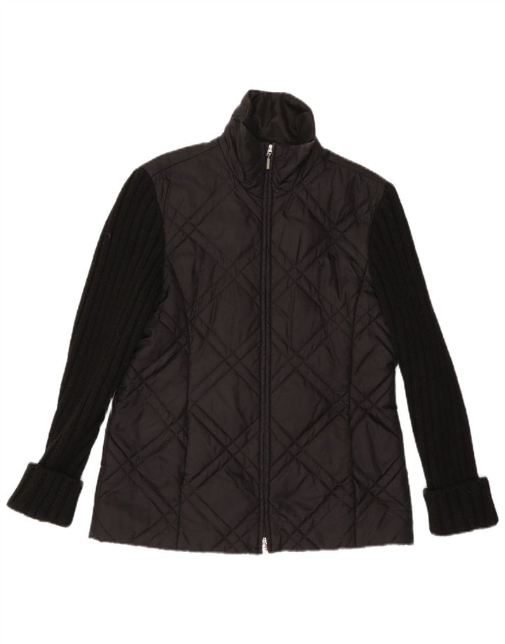 Max & Co. Chaqueta acolchada para mujer UK 10 Small Poliamida negra