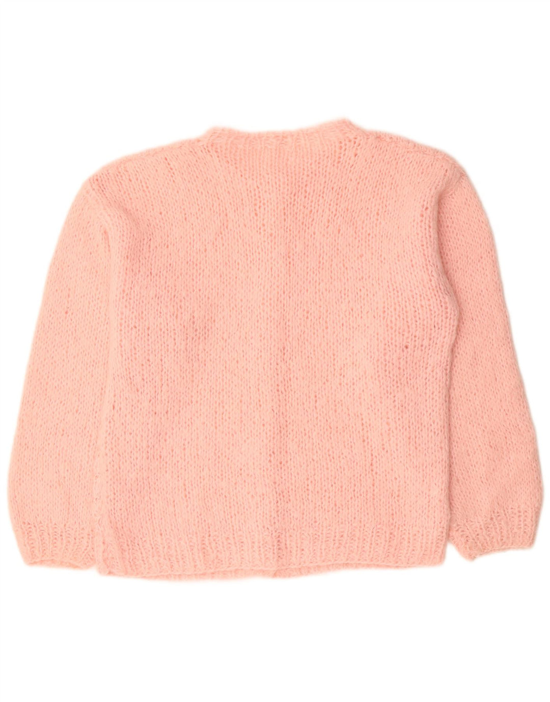 VINTAGE Suéter Cárdigan para Mujer Reino Unido 18 XL Acrílico Rosa