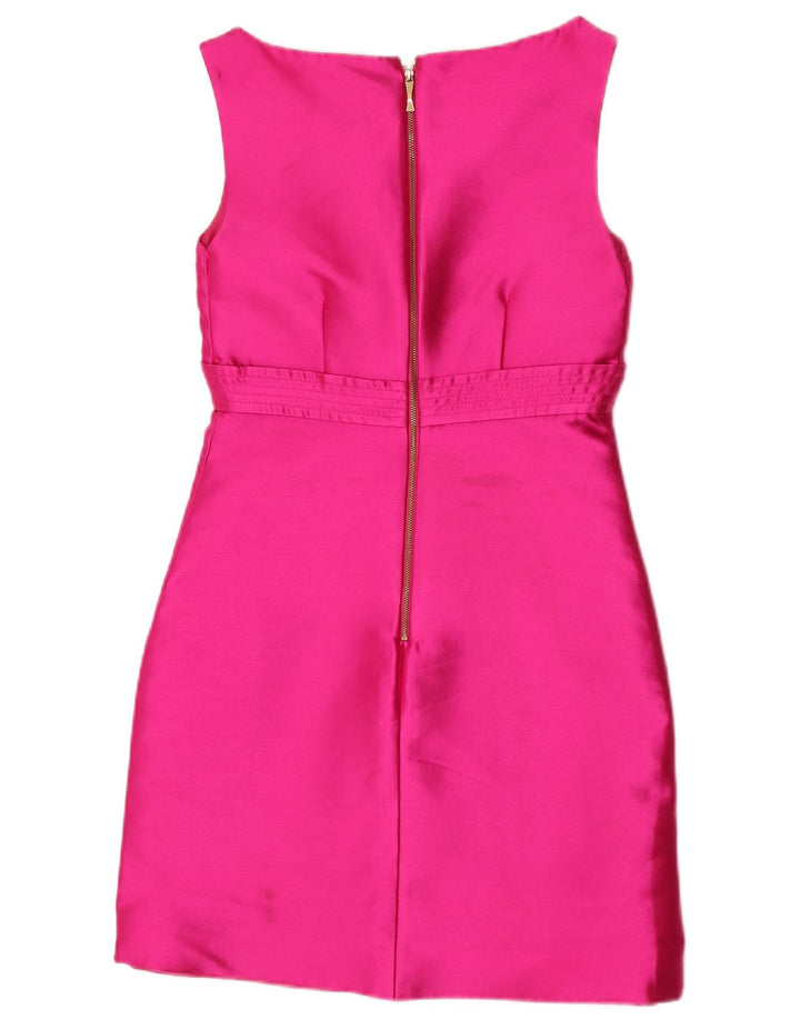 Kate Spade Vestido sin mangas para mujer US 4 Pequeño Poliéster rosa