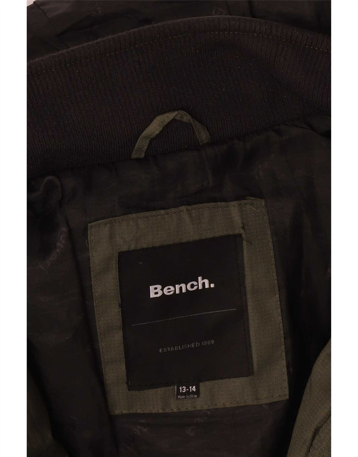 Bench Chaqueta acolchada con capucha para niños 13-14 años Caqui Poliéster