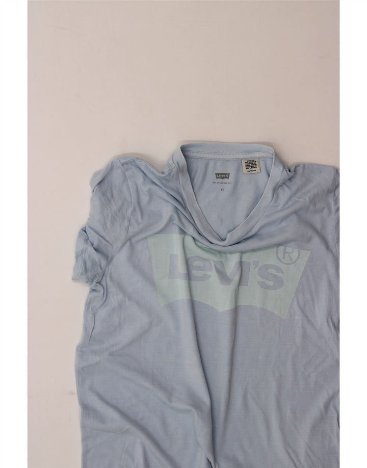 LEVI'S Mens Graphic T-Shirt Top XS Blue Cotton Vintage Levi's and Second-Hand Levi's from Messina Hembry 