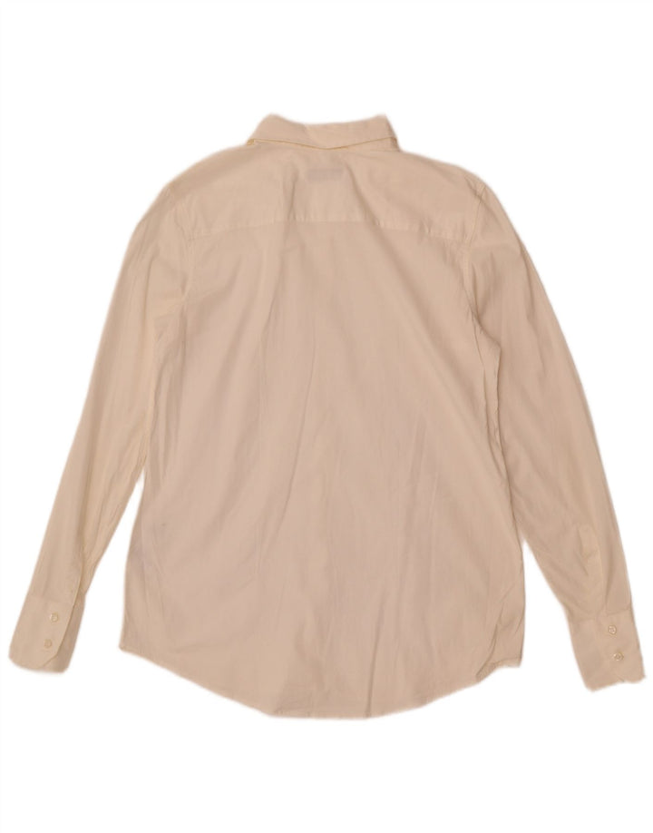 Camisa Fred Perry Mujer UK 40 XL Algodón Blanco