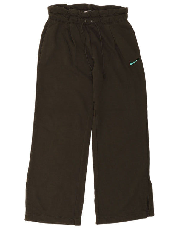 Nike Pantalones De Chándal De Pernera Ancha De Algodón Caqui Medio