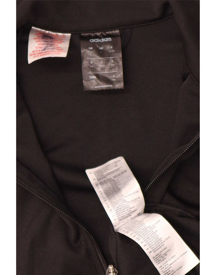 Adidas Chicos Climalite Chándal Top Chaqueta 13-14 Años Negro Poliéster