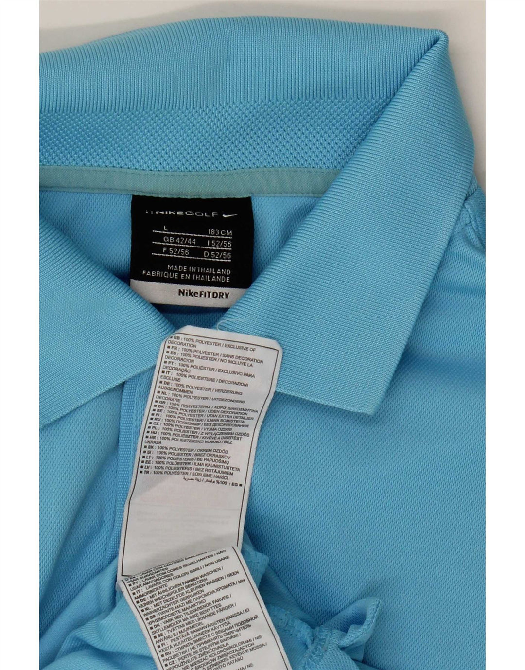 Nike Polo para hombre UK 42/44 Grande Azul Poliéster