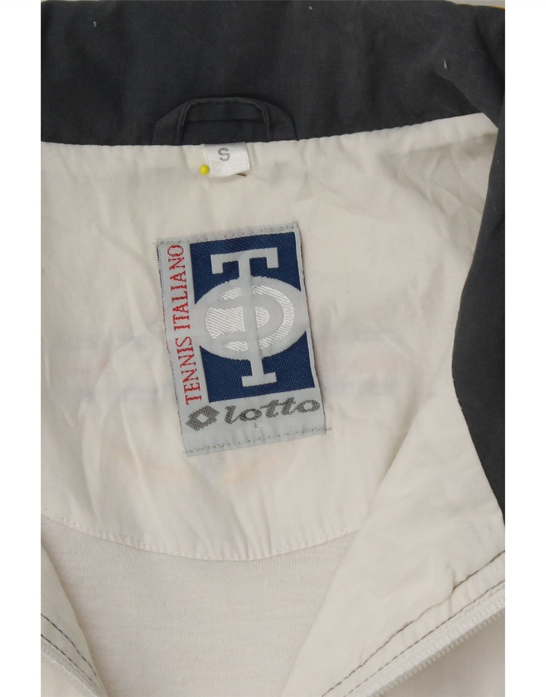 LOTTO Chaqueta Top De Chándal Con Gráfico De Corte Suelto Para Hombre Small Blanco Colorblock