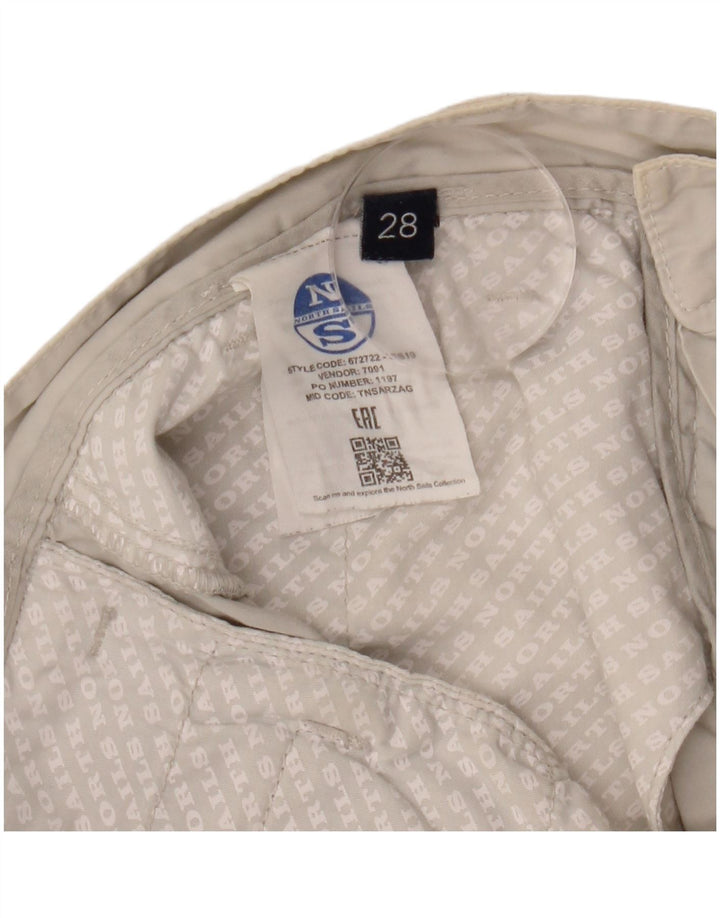 NORTH SAILS Mens Chino Shorts W28 Small Grey Cotton