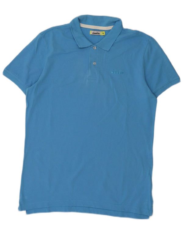 Diadora Polo Hombre XL Algodón Azul