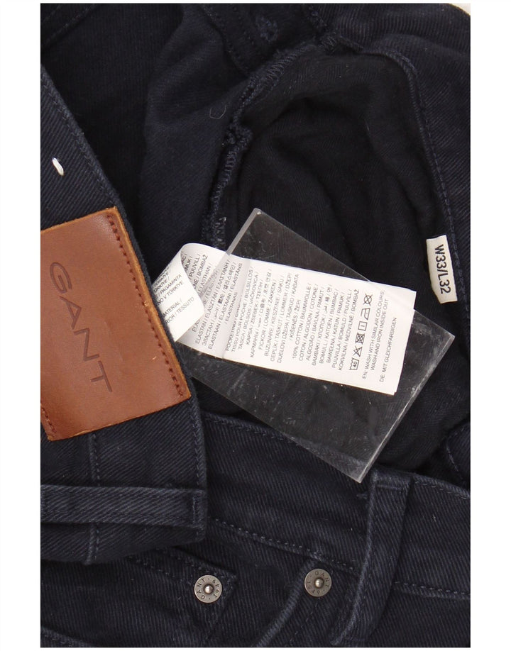GANT Vaqueros ajustados para hombre W33 L32 Azul marino Algodón