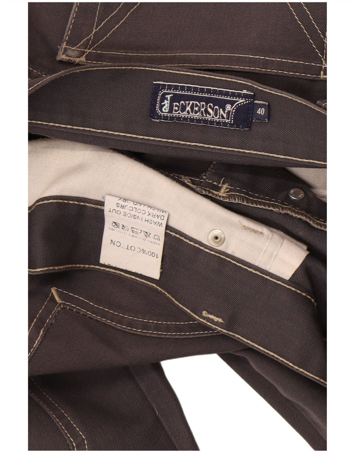 Vaqueros rectos para hombre Jeckerson W40 L30 algodón gris