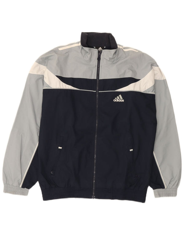 Adidas - Chaqueta de chándal para hombre, talla 36/38, talla pequeña, color negro, poliéster