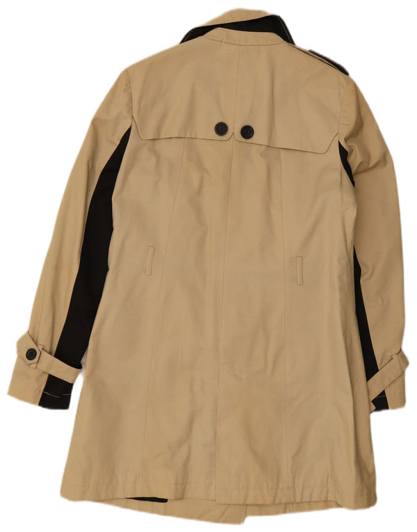 Laura Ashley Gabardina para mujer UK 8 Small Beige Colorblock Algodón
