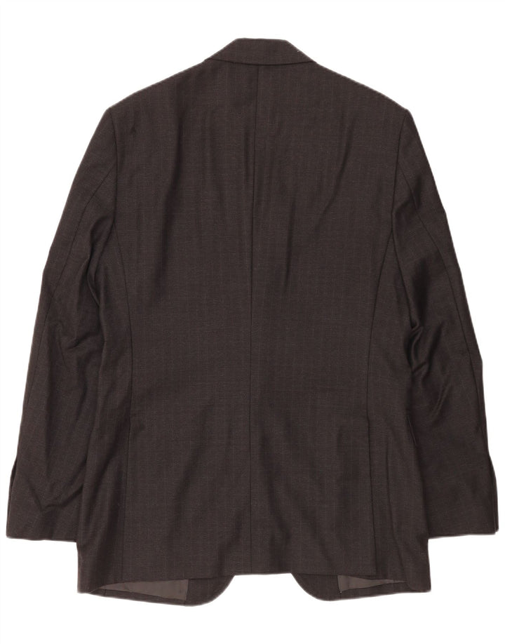 DOLCE & GABBANA Chaqueta tipo blazer de 2 botones para hombre UK 38 Cuadros gris medio