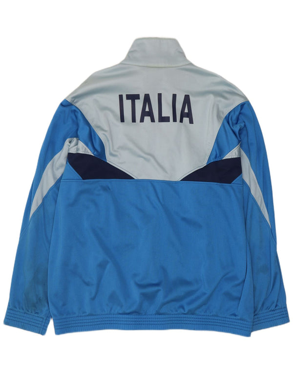 ASICS Mens Italia Graphic Chándal Top Chaqueta IT 54 XL Azul Colorblock