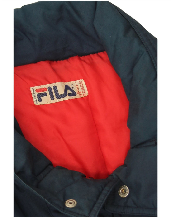 Fila Chaqueta acolchada para hombre IT 52 XL Poliamida color block azul marino