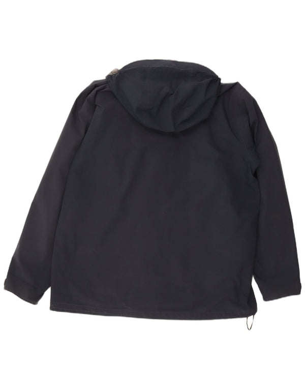 Berghaus Chaqueta cortavientos con capucha para hombre UK 42 XL Poliéster azul marino
