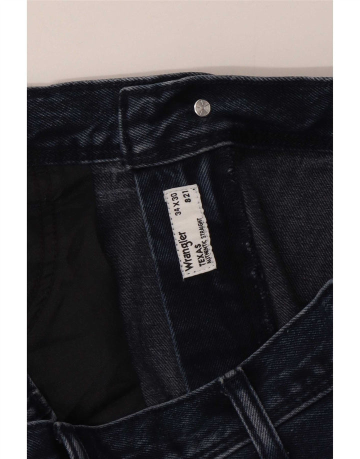 Wrangler Vaqueros Rectos Texas Para Hombre W34 L30 Azul Marino