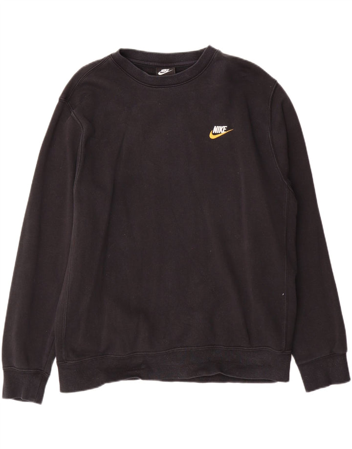 Nike - Sudadera tipo jersey para hombre, talla grande, algodón negro