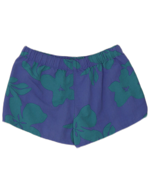 Pantalones cortos deportivos Patagonia para mujer UK 10 Small Blue Floral Nylon