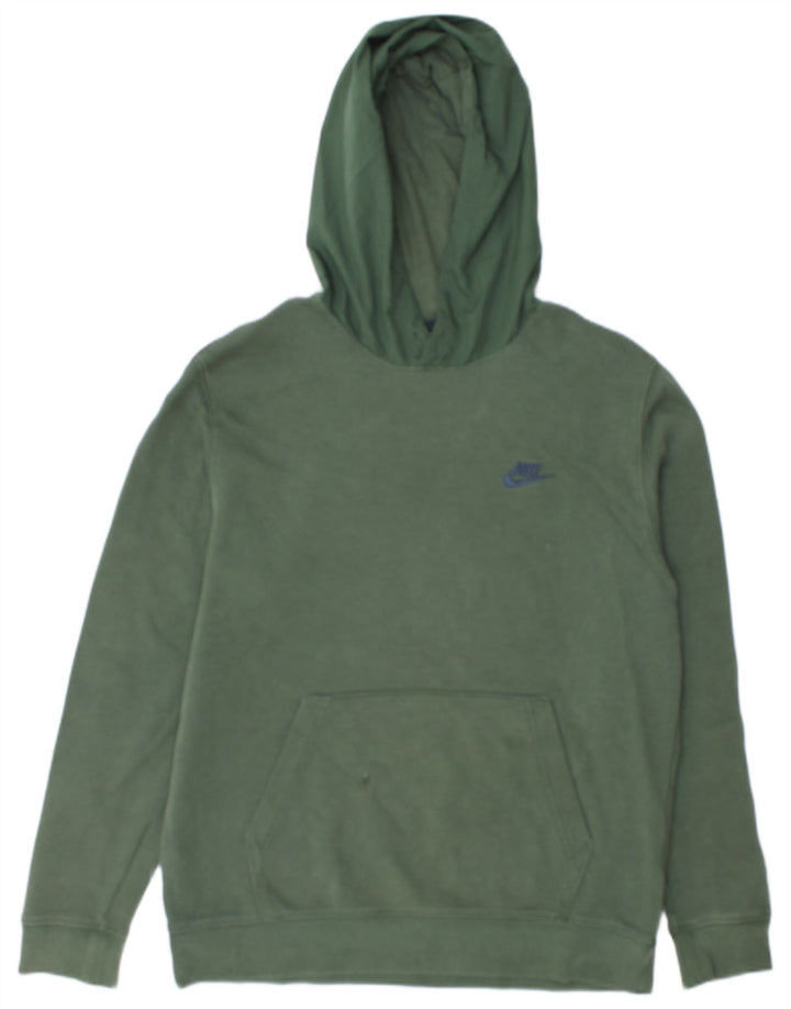 Nike Hombre Sudadera Con Capucha Gráfica Jersey De Algodón Verde Medio