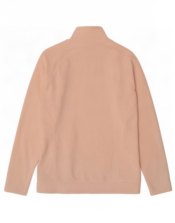 Columbia Jersey de forro polar con cuello y cremallera para mujer UK 44 Poliéster rosa medio