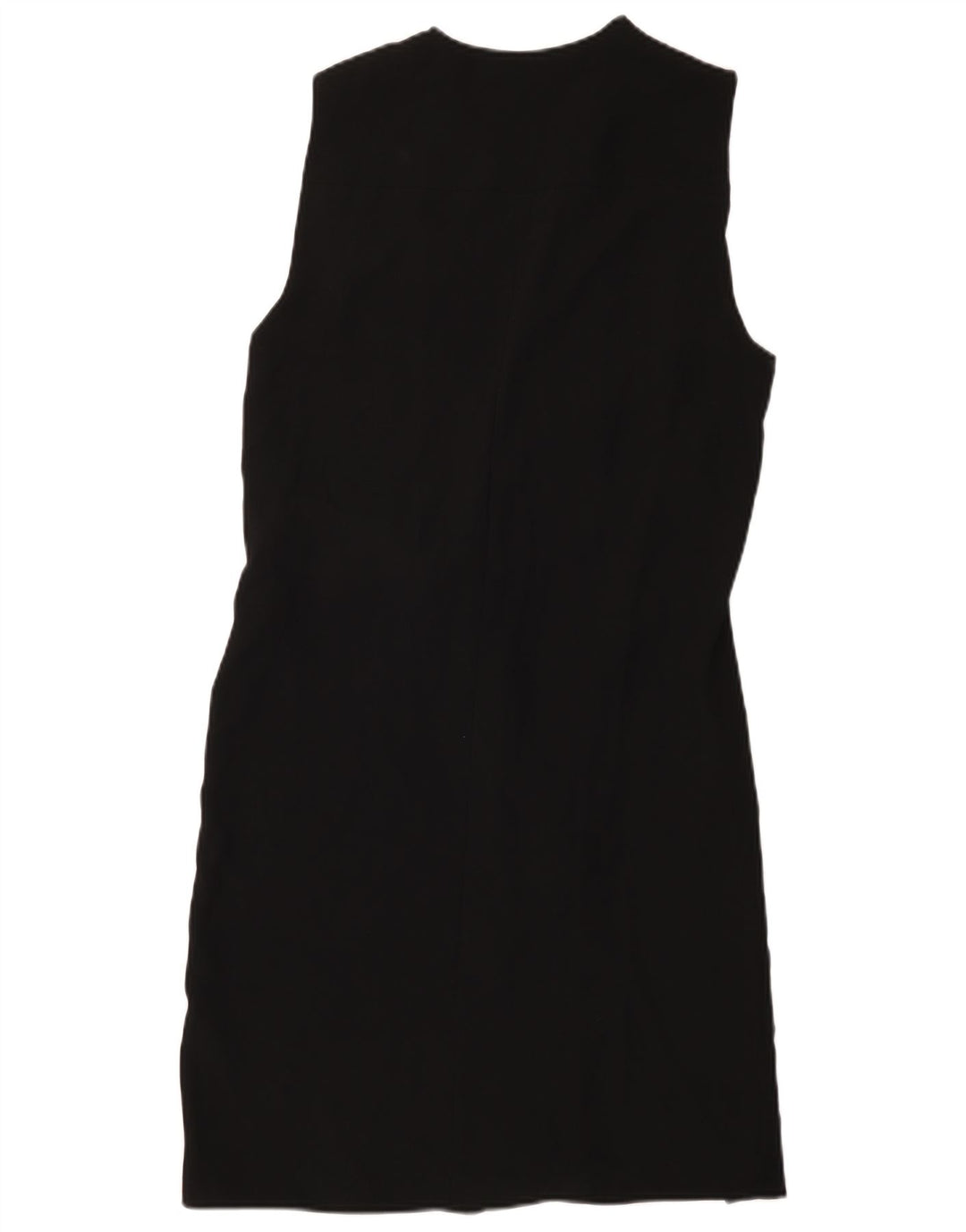 Zara Mujer Vestido Cruzado Sin Mangas UK 44 Mediano Negro