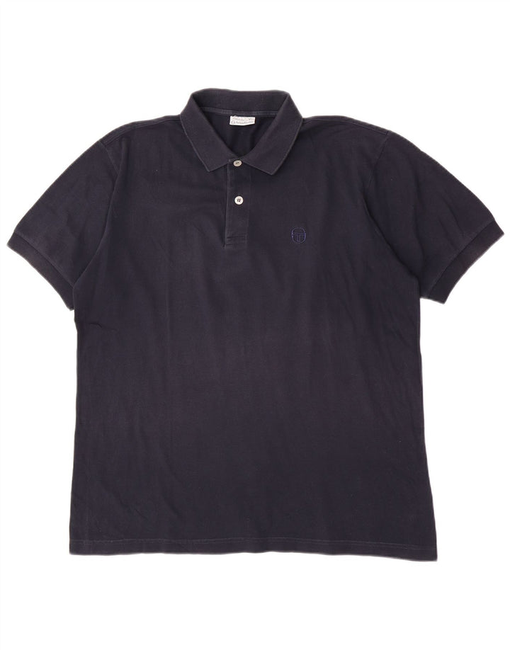 Sergio Tacchini Polo Hombre Grande Azul Marino Algodón