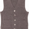 Zara Mujer Chaleco De Punto UK 42 Poliéster Gris Medio