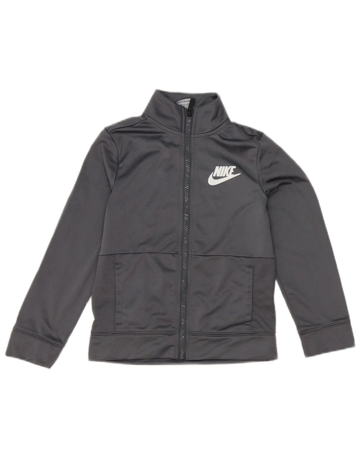 Nike Chaqueta de chándal para niños 6-7 años Grande Gris Poliéster