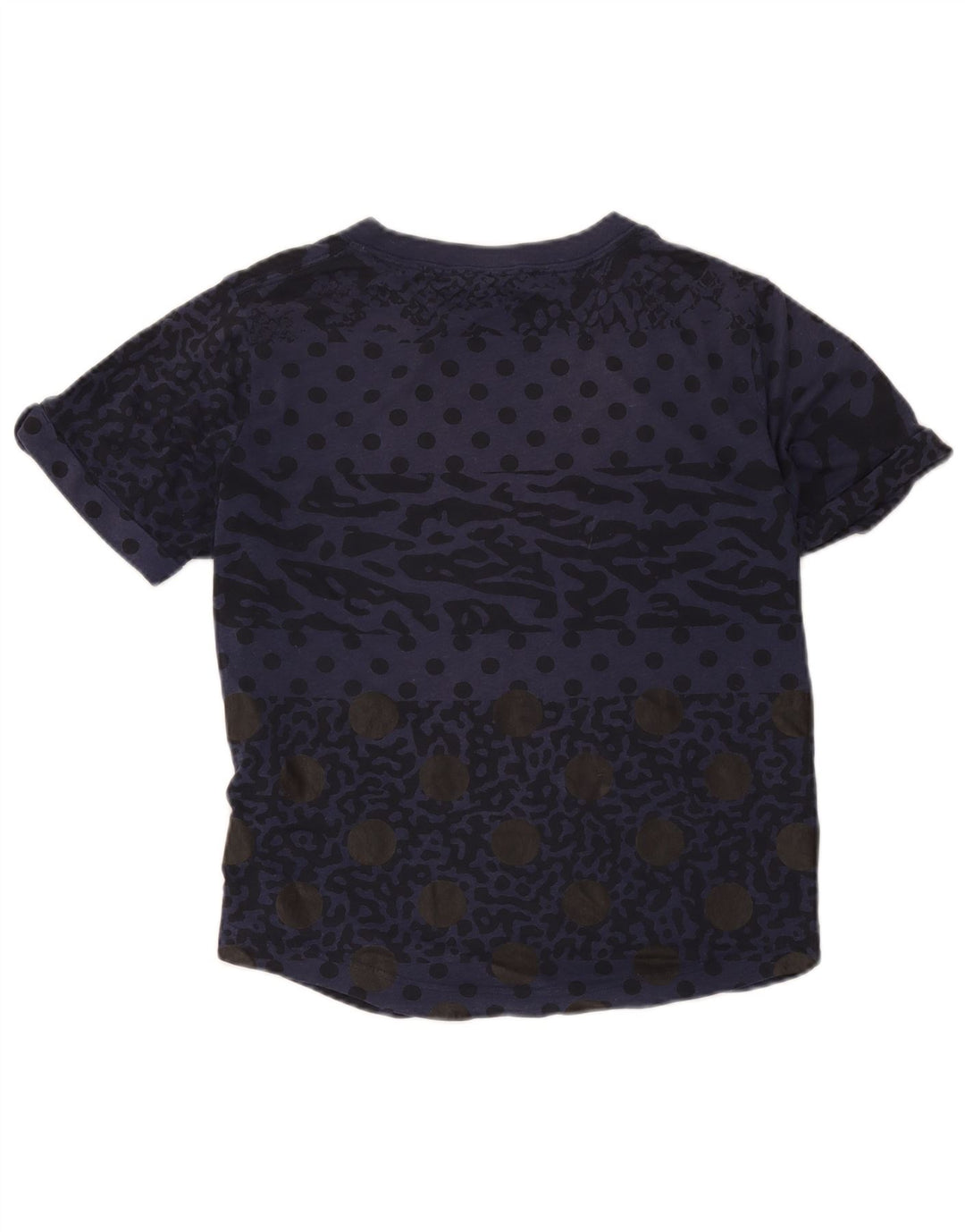Nike - Camiseta con estampado abstracto para mujer, talla 40, talla M, color azul marino