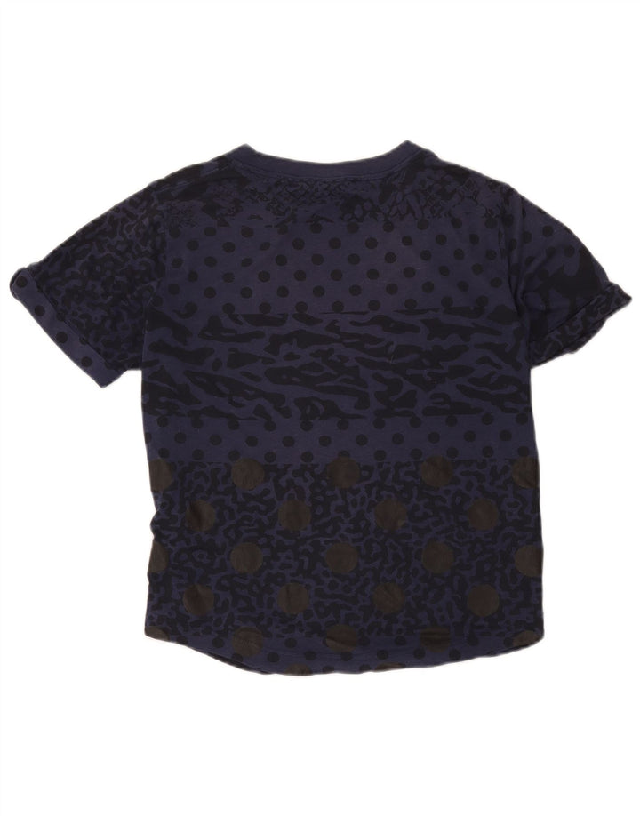 Nike - Camiseta con estampado abstracto para mujer, talla 40, talla M, color azul marino