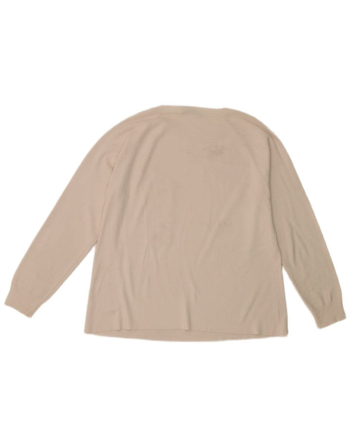 Max Mara - Jersey de cuello redondo para mujer, talla 40, color blanco apagado