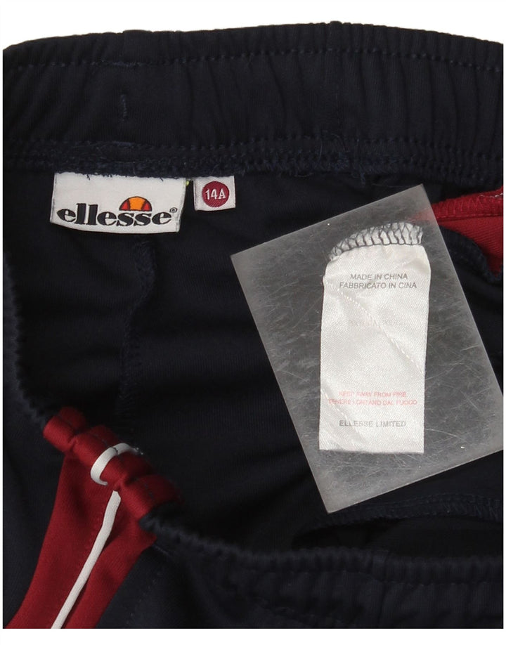Ellesse Pantalones de chándal para niño 13-14 años Azul marino Colorblock